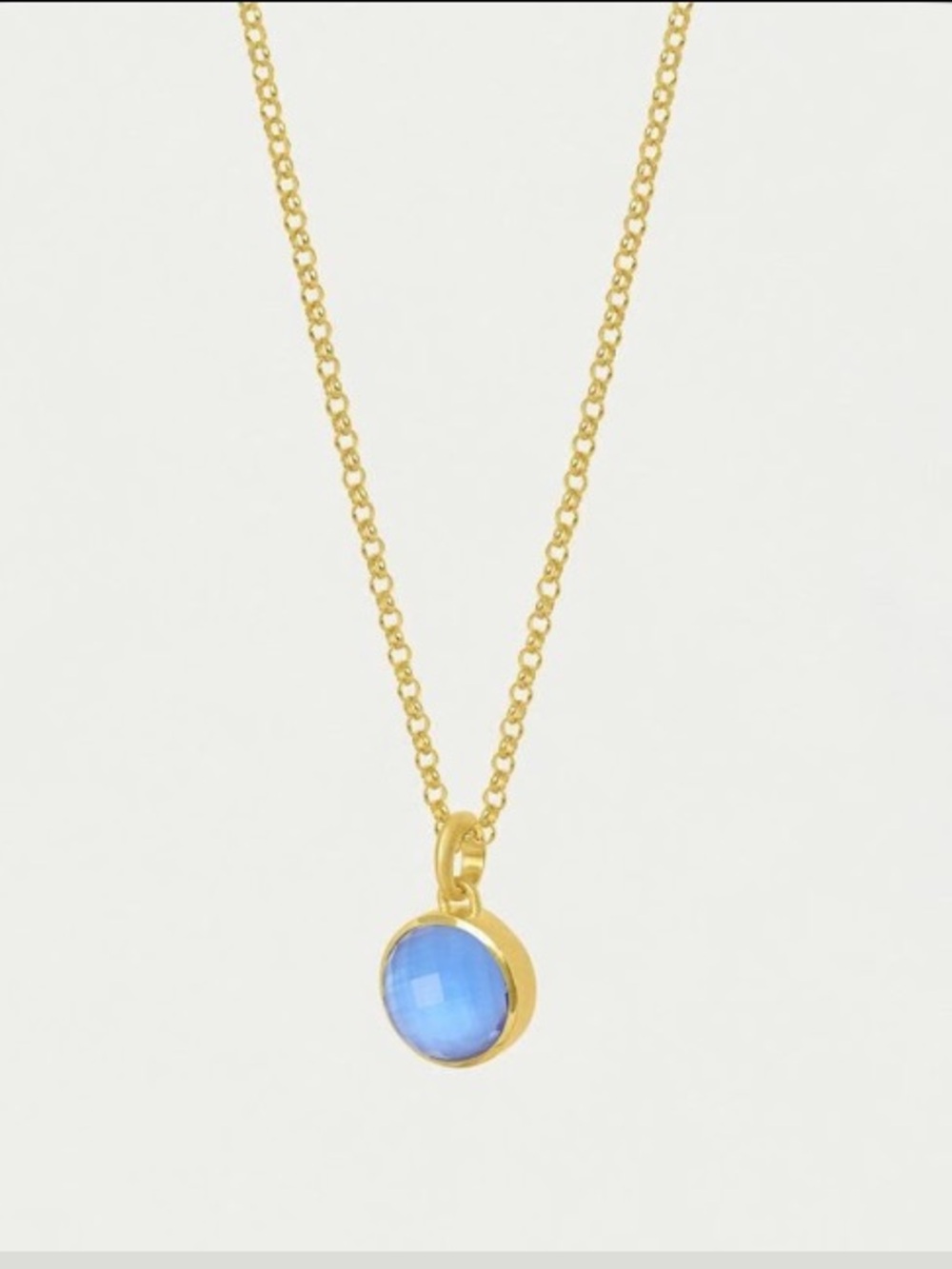 Dean Davidson Signature Pendant Necklace in color Celestial Blue and Gold NEW
